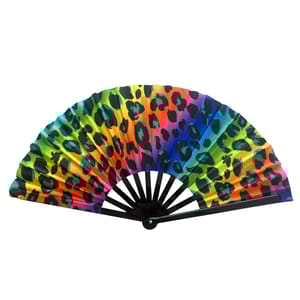 Abanico Estampado de Leopardo